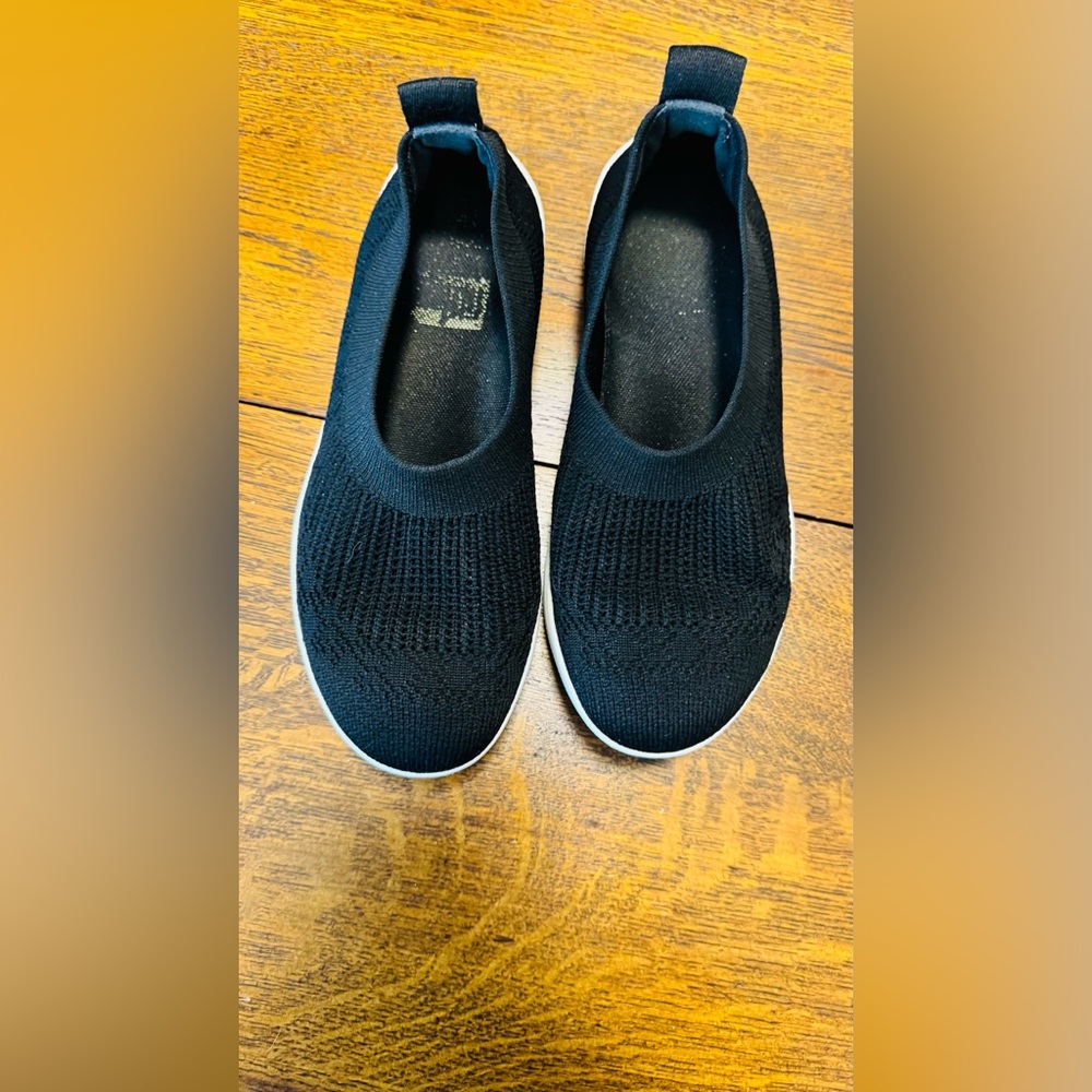 Fifflop Uberknit Black Slip On Shoes